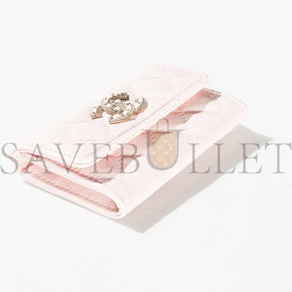 Ch*el flap card holder gold hardware ap2735 b08043 nh620 (11.3*7.5*2.1cm)
